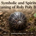 A pill bug rolled into a ball on soil