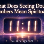 Digital clock showing 11:11 with a mystical glowing effect