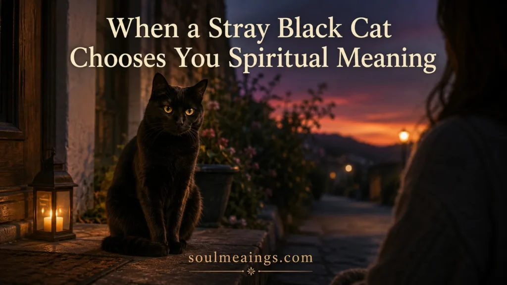 A black cat encounter often feels meaningful to many people.
