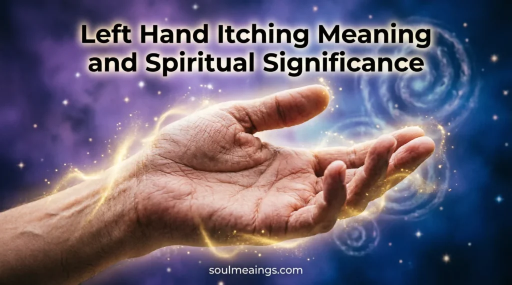 eft hand with soft glowing light representing spiritual symbolism.