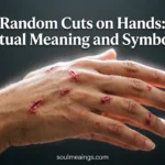 Hands with small cuts symbolizing deeper emotional or spiritual meaning.