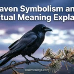 A black raven sitting on a tree branch during sunset.