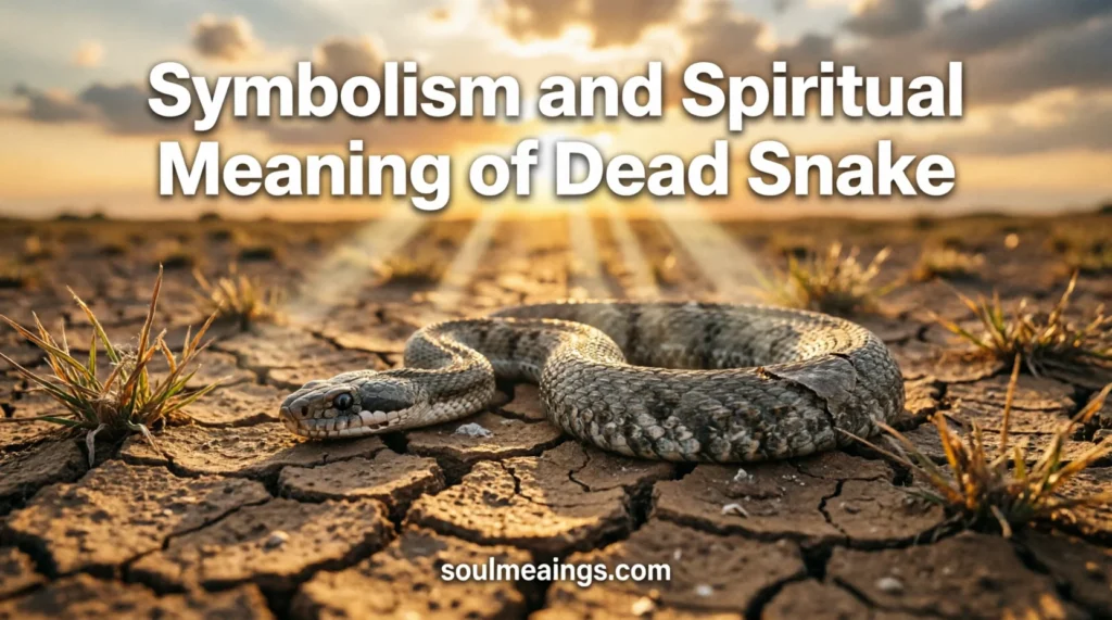 A dead snake lying on the ground in natural light.