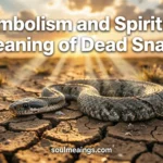 A dead snake lying on the ground in natural light.