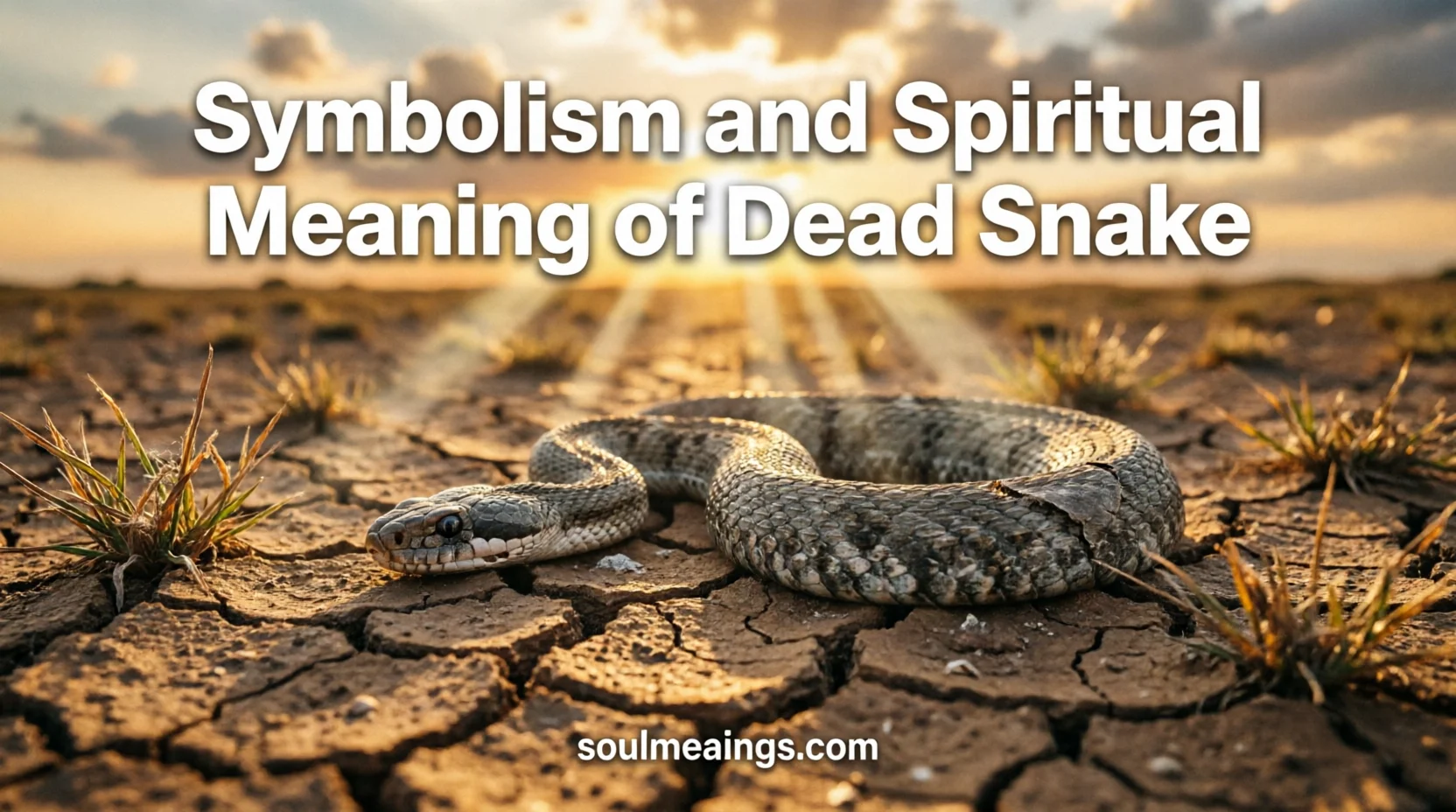 A dead snake lying on the ground in natural light.