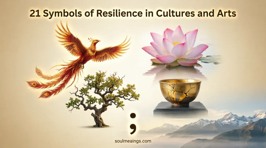 Global symbols of resilience from cultures and arts around the world.