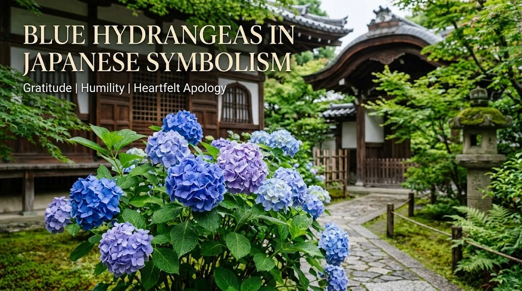 Blue Hydrangeas in Japanese Symbolism