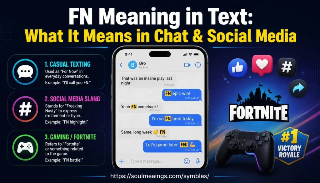 FN meaning in text explained through chat, social media, slang, and gaming examples.