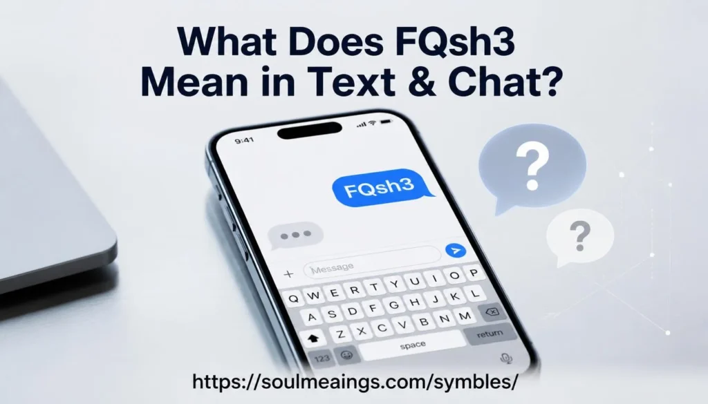 FQsh3 meaning in text and chat explained on a smartphone