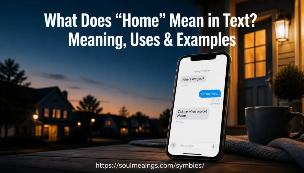 What Does “Home” Mean in Text? Meaning, Uses & Examples