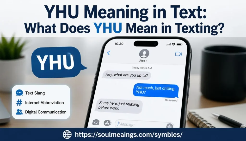 YHU meaning in text explained on a smartphone messaging screen