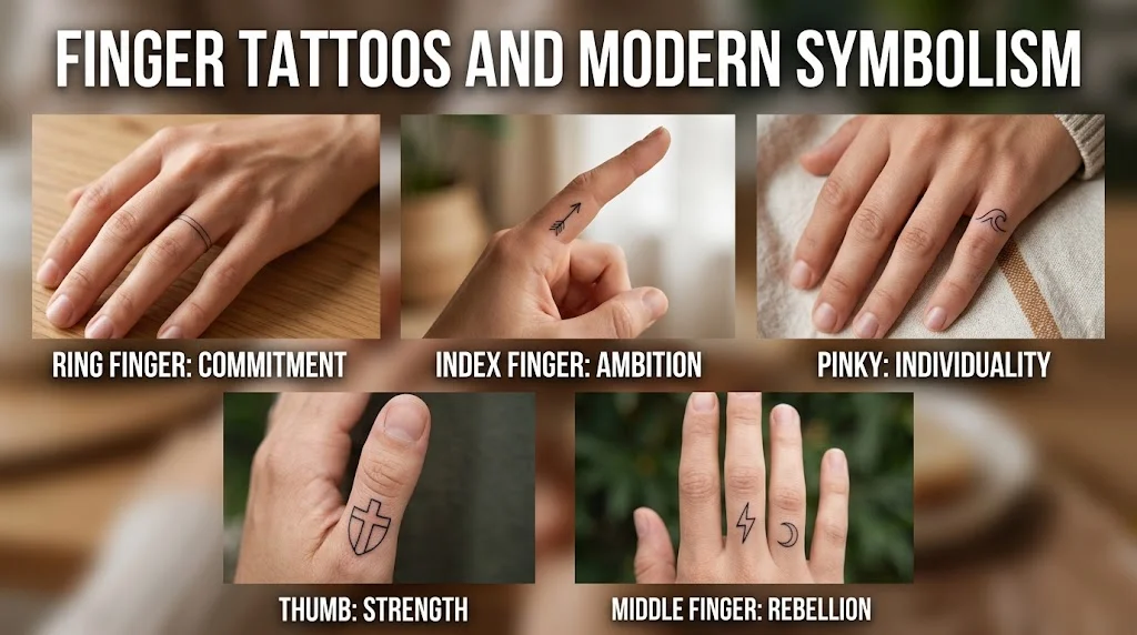 Finger Tattoos and Modern Symbolism