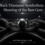 A close-up of a black diamond gemstone reflecting silver light.