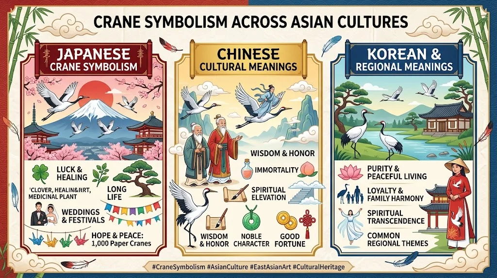 Crane Symbolism in Asian Cultures