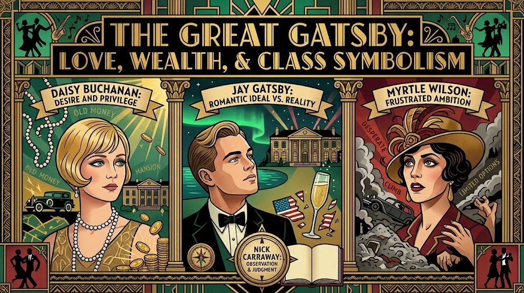 Daisy, Gatsby, and Myrtle