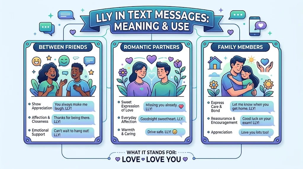 How Is LLY Used in Text Messages?