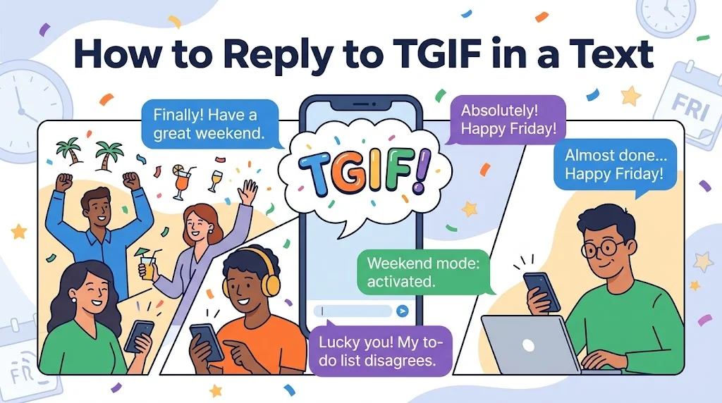 How to Reply to TGIF in a Text