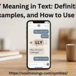 Smartphone displaying an LLY text message, illustrating the meaning of Love You Lots in texting.
