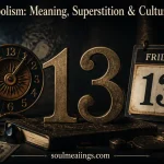 The number thirteen displayed beside a calendar, representing superstition, mystery, and cultural symbolism.